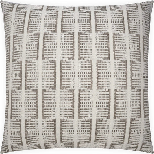 Bohn Pillow by DV Kap Home in stone. Made from 65.08% olefin, 34.92% polyester in a unique style.