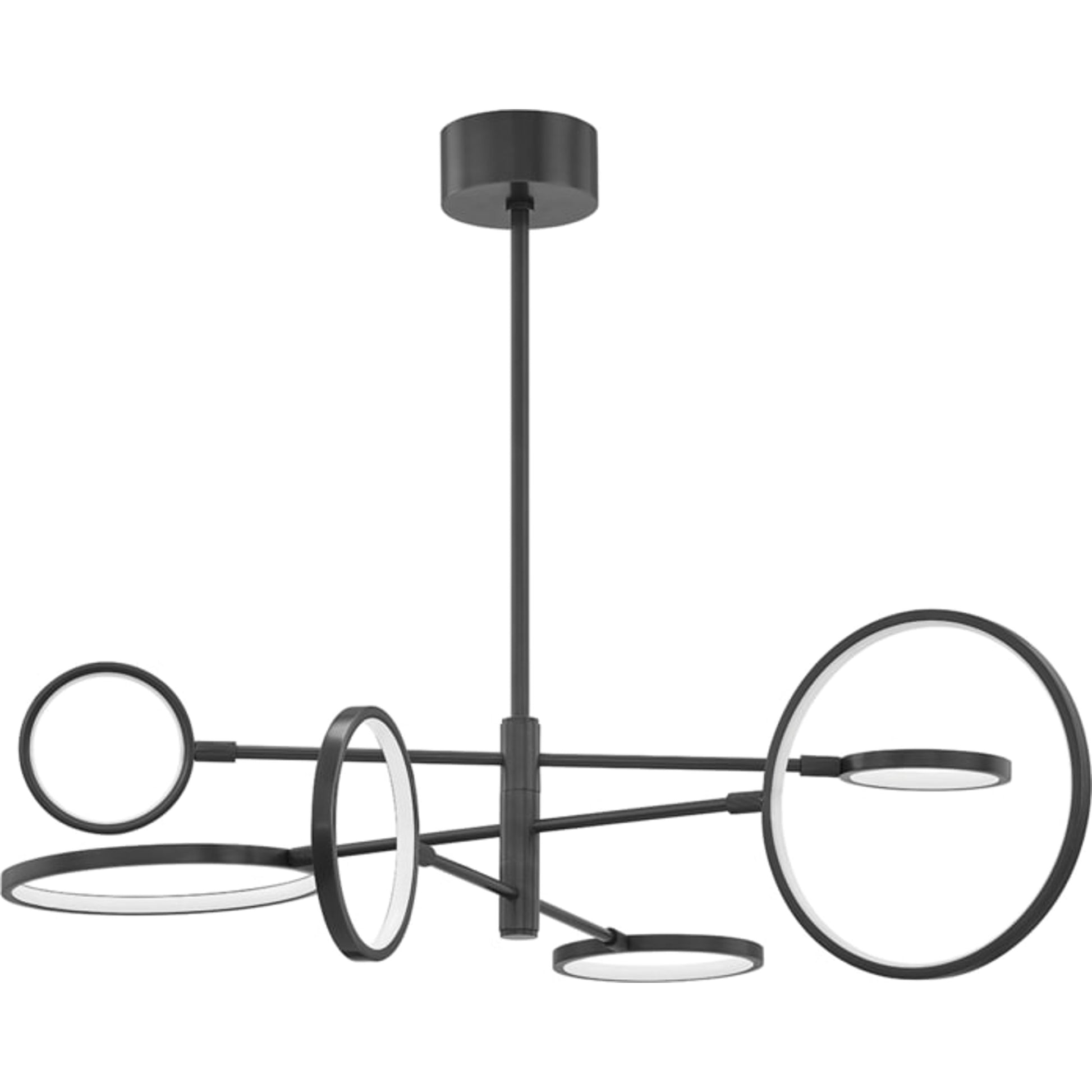 Saturn Chandelier by Hudson Valley. Made from brass in a modern style.