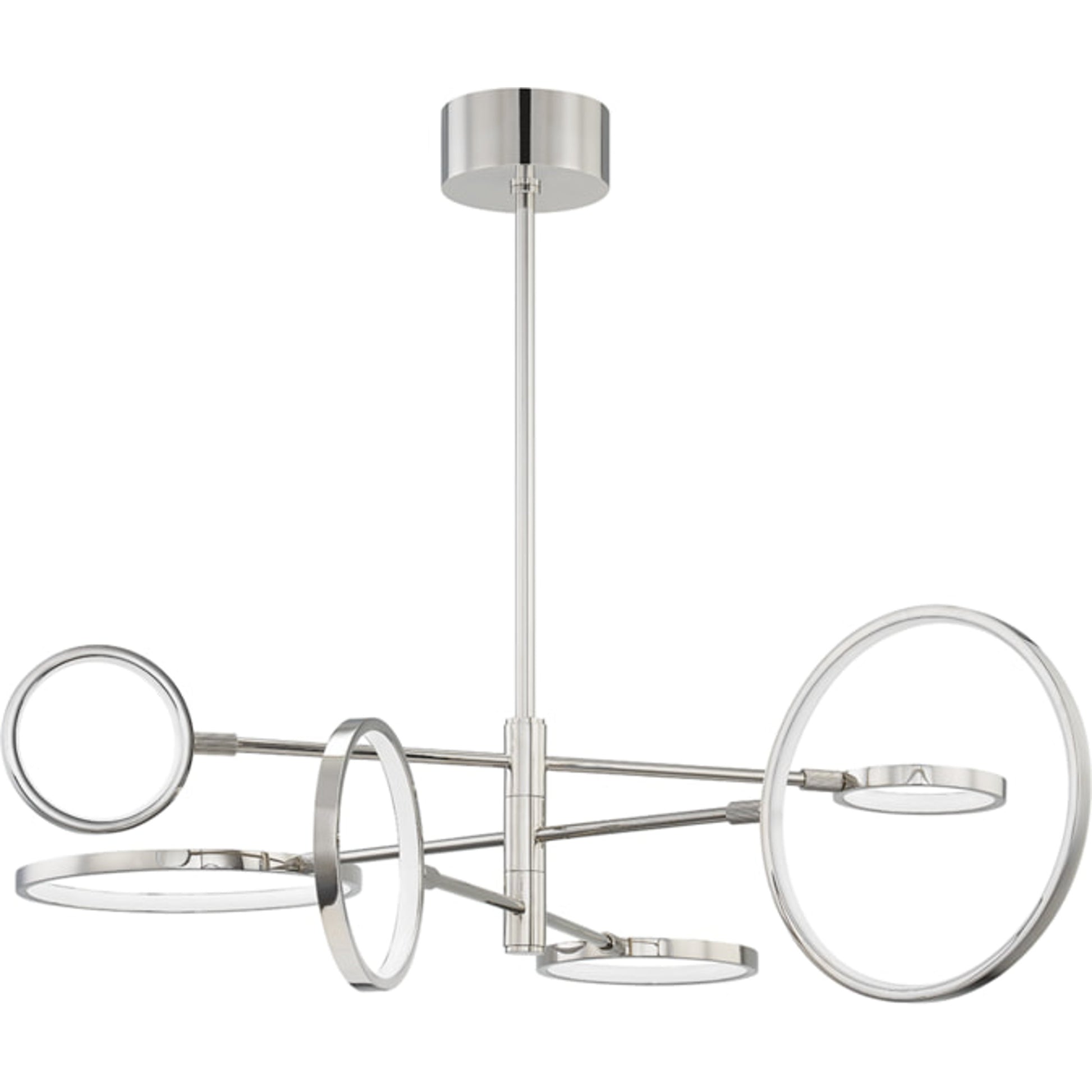 Saturn Chandelier by Hudson Valley. Made from brass in a modern style.