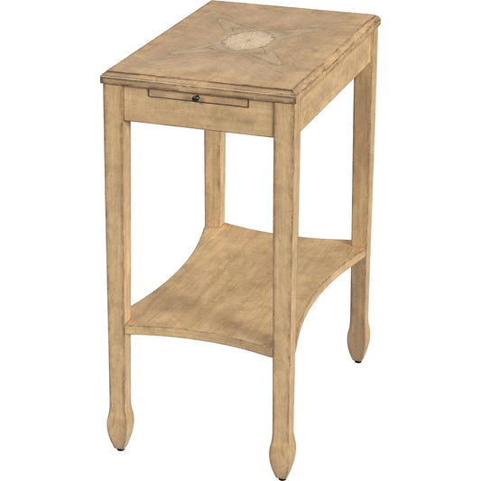 Gilbert End Table by Butler Specialty Company in beige and antique beige. Made from wood solids, wood products, cherry, maple and walnut veneers in a cottage & farmhouse style.
