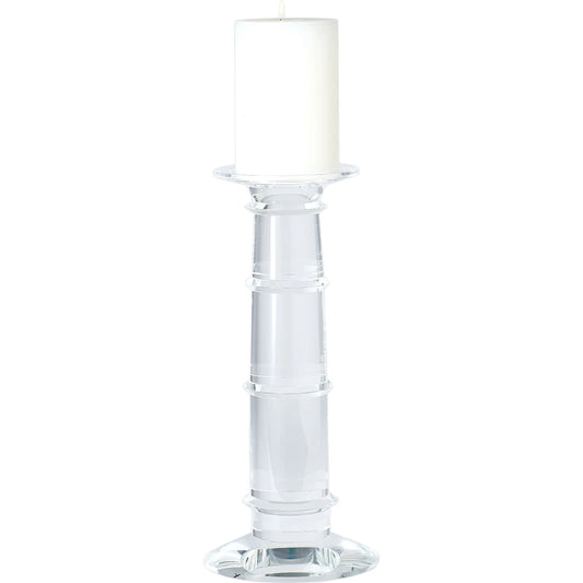 Ice Pillar Holder by Global Views. Made from crystal in a transitional style.