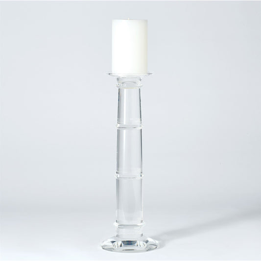 Ice Pillar Holder by Global Views. Made from crystal in a transitional style.