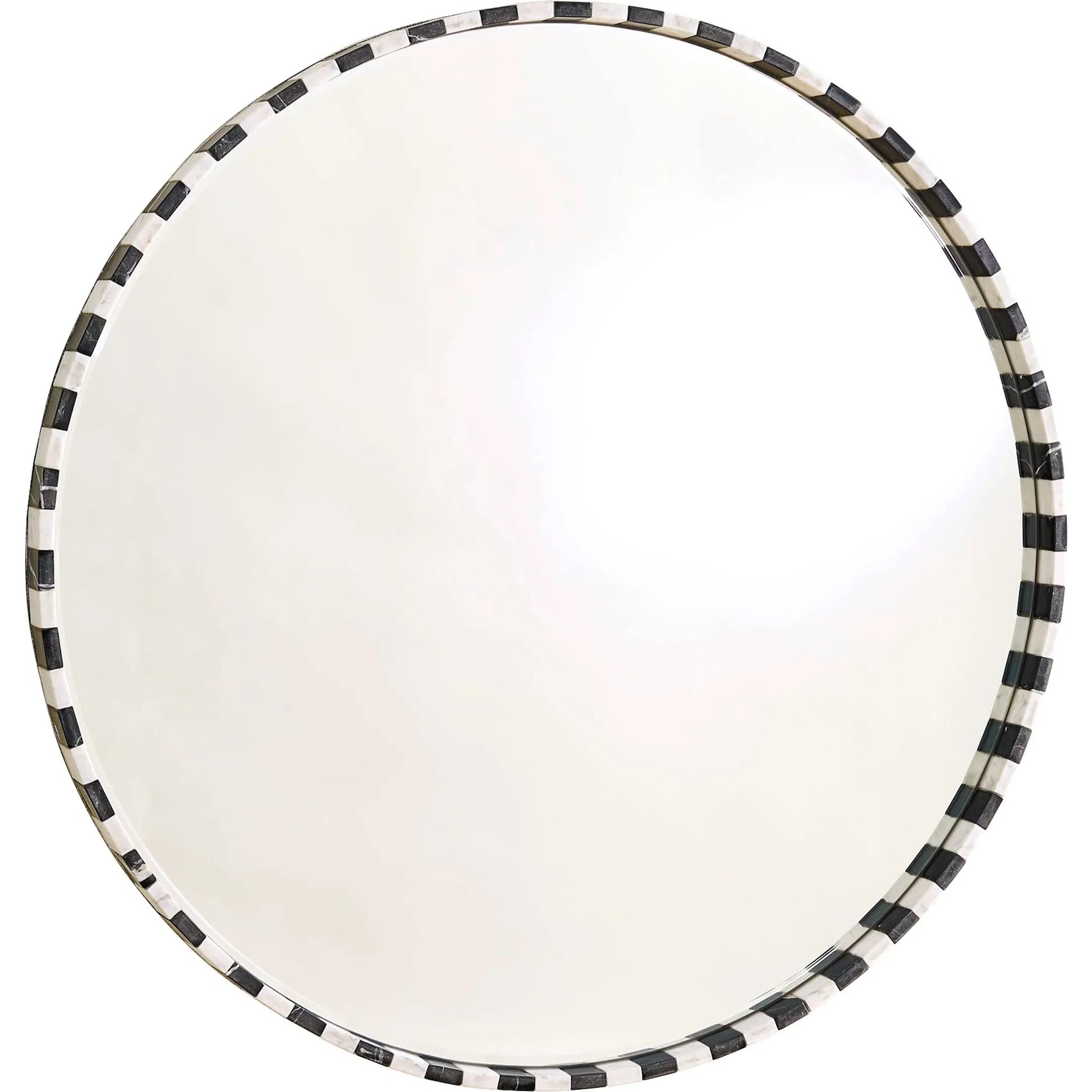 Black and White Marble Mirror by Global Views in black and white. Made from unique in a eclectic & global style.
