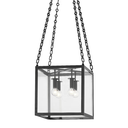 Catskill 4 Light Pendant by Hudson Valley. Made from steel in a modern style.