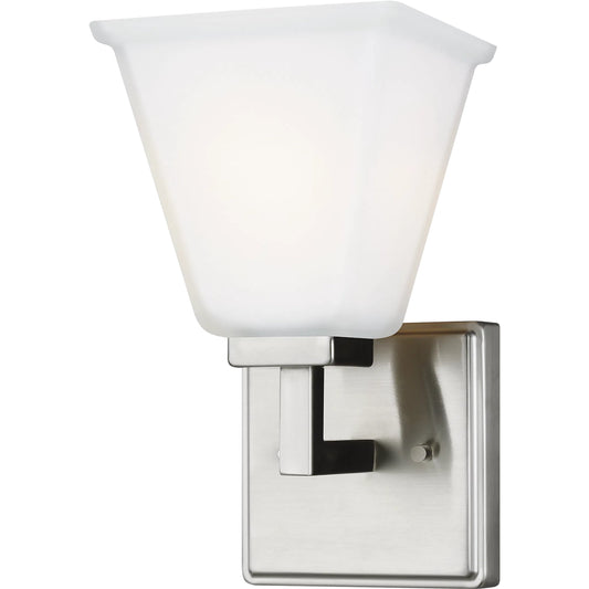 Ellis Harper One Light Wall / Bath Sconce by Visual Comfort & Co. in brushed nickel. Made from steel in a unique style.