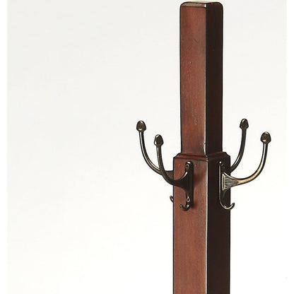 Webster Costumer by Butler Specialty Company. Made from rubberwood solids, antique brass hardware in a traditional style.