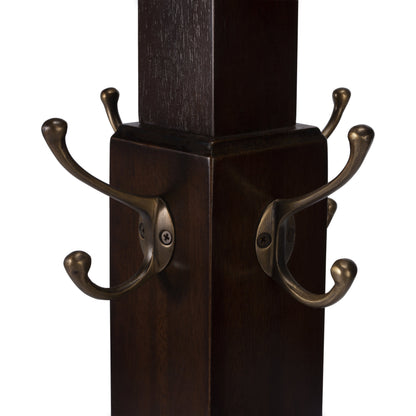 Webster Costumer by Butler Specialty Company. Made from rubberwood solids, antique brass hardware in a traditional style.
