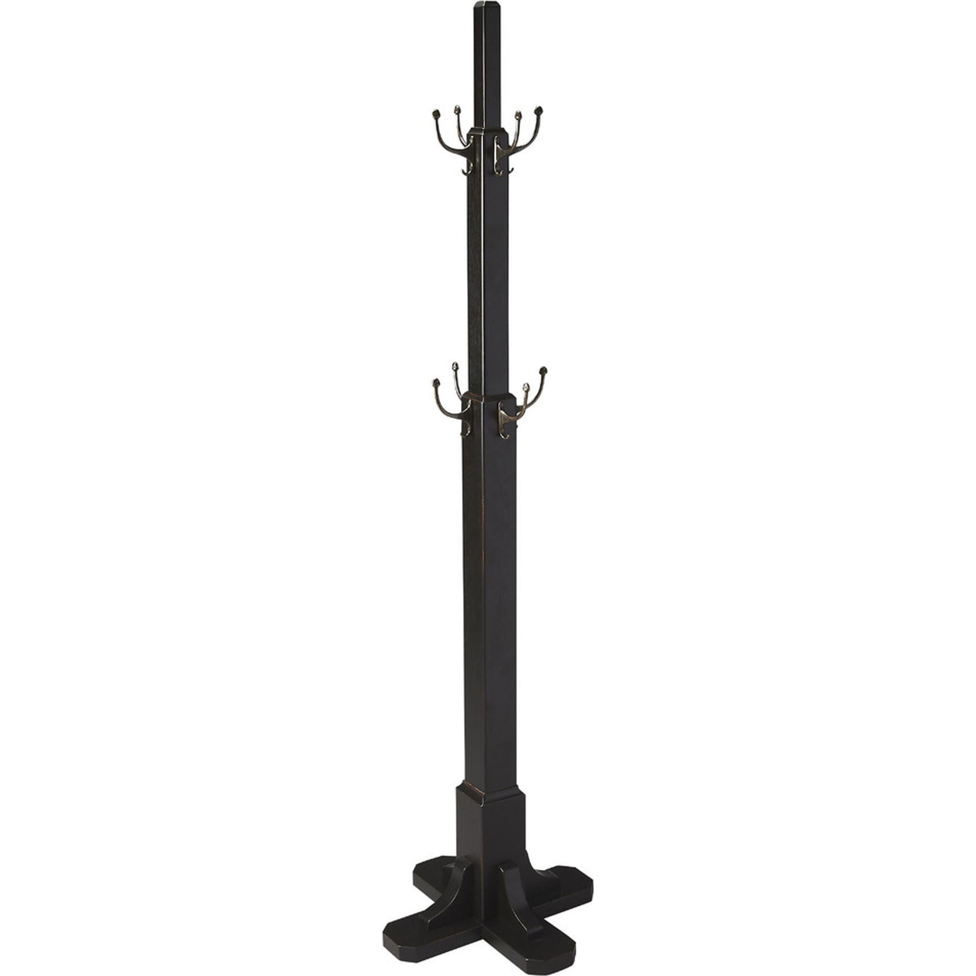 Webster Costumer by Butler Specialty Company. Made from rubberwood solids, antique brass hardware in a traditional style.