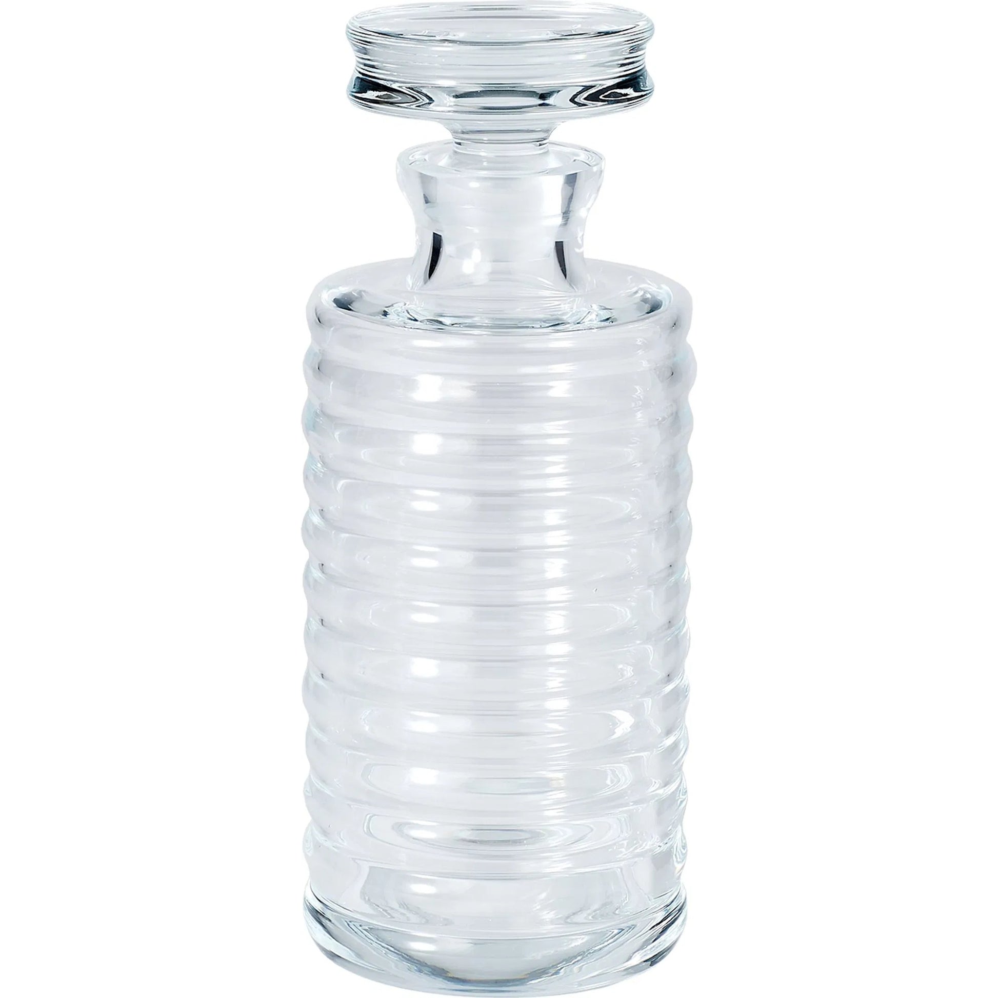 Ribbed Decanter by Global Views. Made from glass in a transitional style.