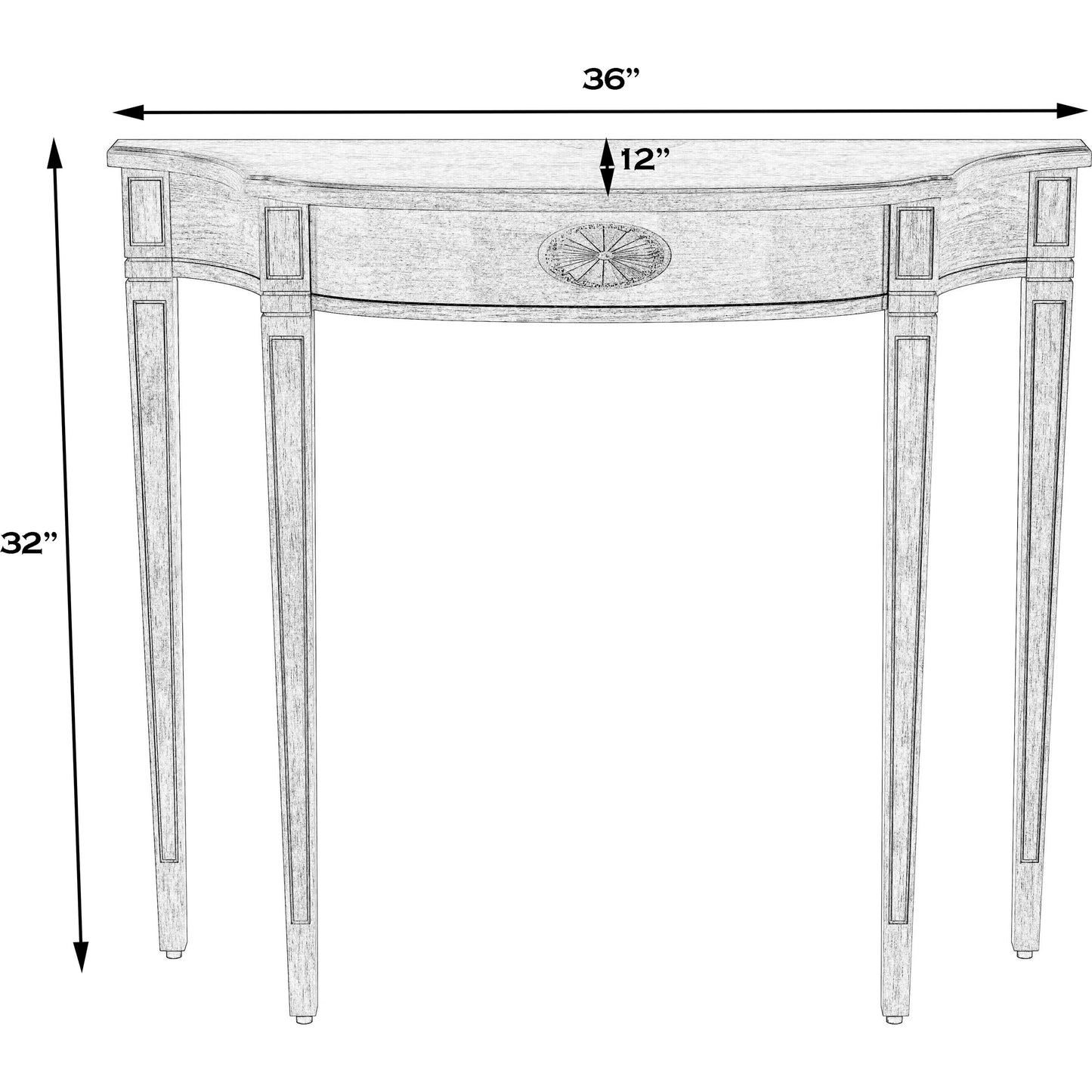 013 SI-2021912 | Additional Silo | Chester 36" Console Table by Butler Specialty Company. Made from unique in a traditional style.