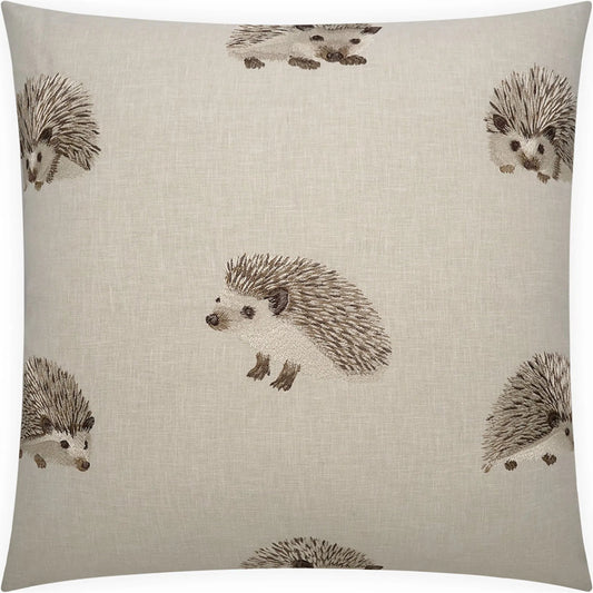 Hedgy Pillow by DV Kap Home in beige. Made from 30% polyester, 42% viscose, 28% cotton in a unique style.