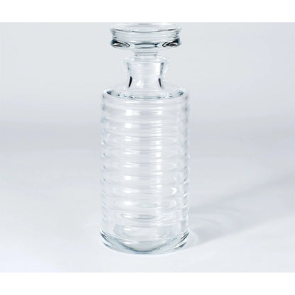 Ribbed Decanter by Global Views. Made from glass in a transitional style.