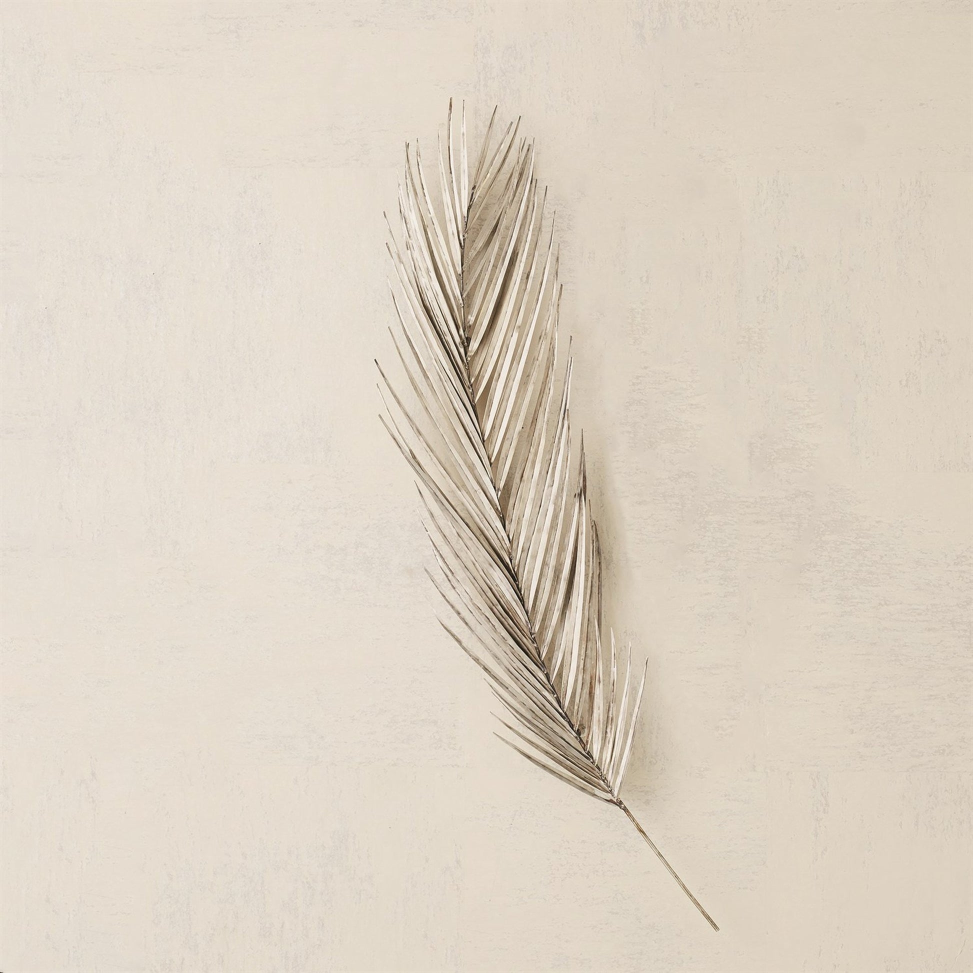 Palm Leaf by Global Views in antique brass. Made from brass, metal pipe in a modern style.