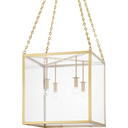 Catskill 4 Light Pendant by Hudson Valley. Made from steel in a modern style.