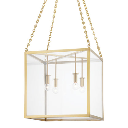 Catskill 4 Light Pendant by Hudson Valley. Made from steel in a modern style.