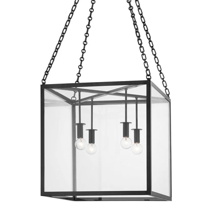 Catskill 4 Light Pendant by Hudson Valley. Made from steel in a modern style.