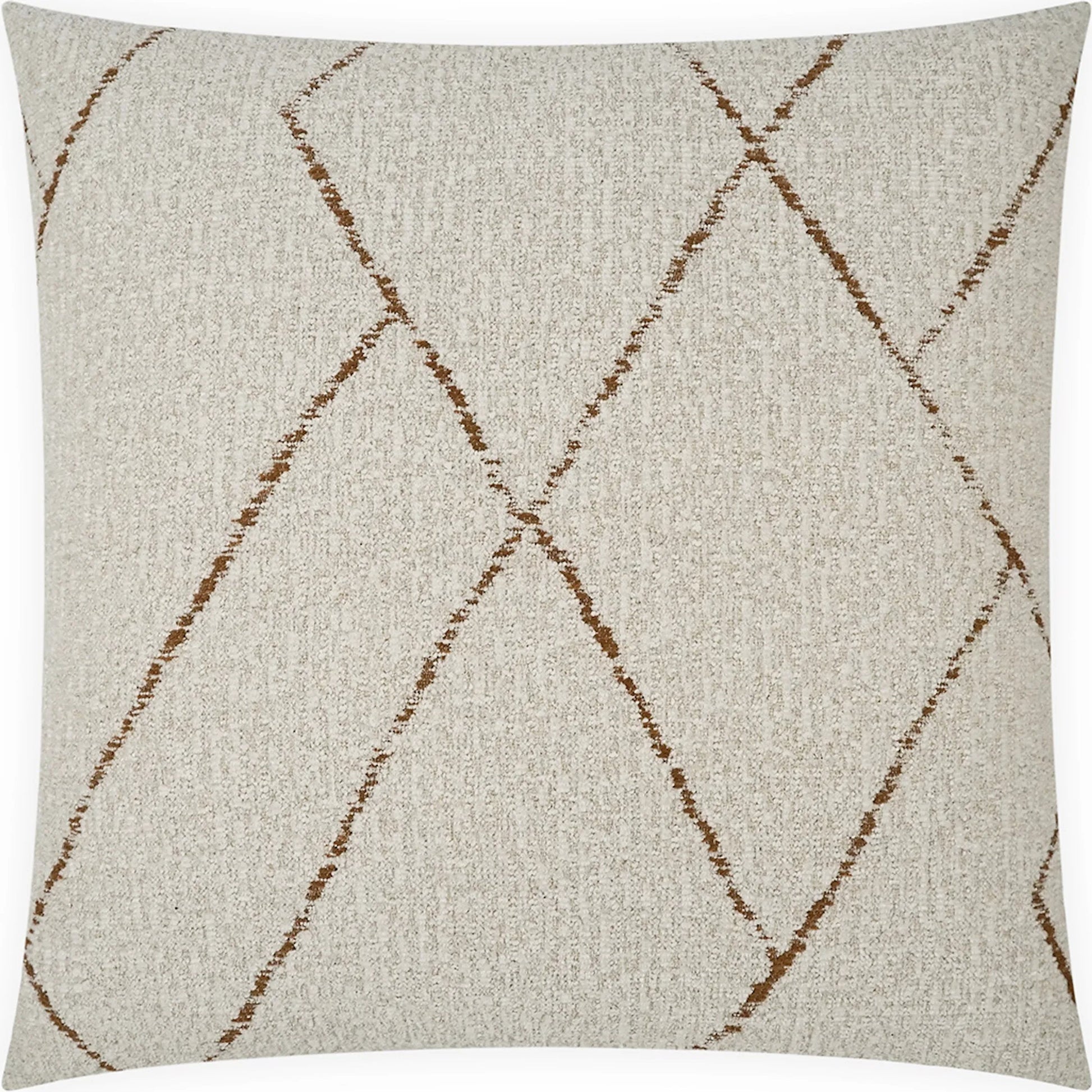 Portion Pillow by DV Kap Home in cream. Made from 59% polyester, 41% cotton in a modern style.