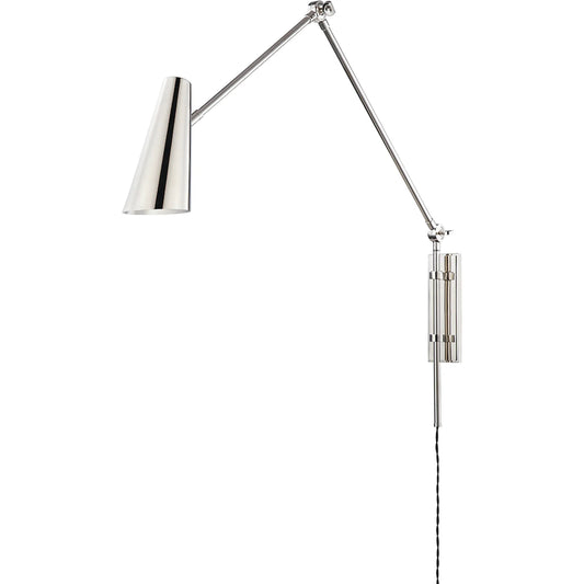 Lorne Wall Sconce W/ Plug by Hudson Valley. Made from brass in a modern style.