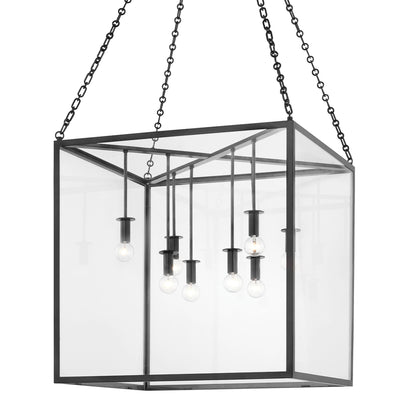 Catskill 4 Light Pendant by Hudson Valley. Made from steel in a modern style.