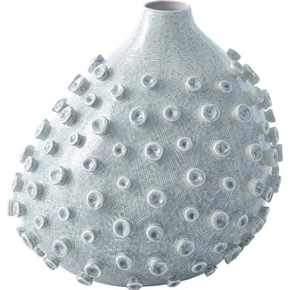 Sea Coral Vase by Global Views in blue, green. Made from ceramic in a coastal style.