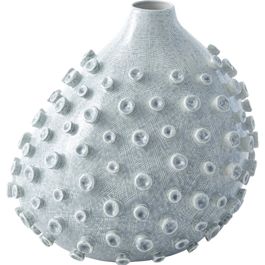 Sea Coral Vase by Global Views in blue, green. Made from ceramic in a coastal style.