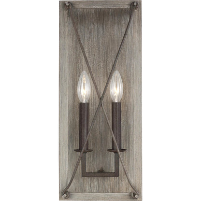 Thornwood 2-Light Wall / Bath Sconce by Visual Comfort & Co. in washed pine. Made from unique in a unique style.