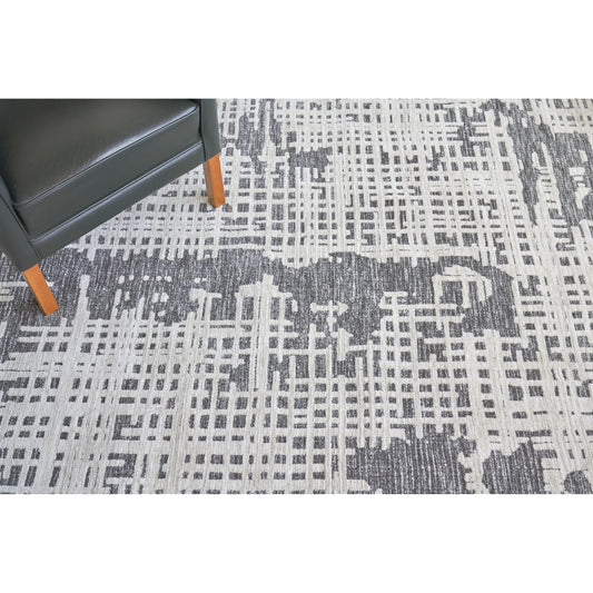 Cascade 4129 Rug by Exquisite Rugs in aluminum. Made from polyester in a unique style.
