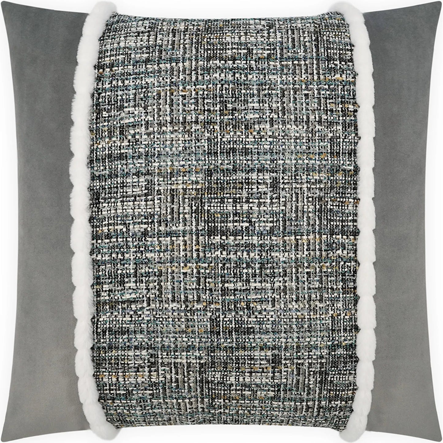 001 SI-2382515 | Primary Silo | Underwood Center Pillow by DV Kap Home. Made from 36% organic cotton, 32% recycled polyester, 26% acrylic, 10% polyester in a transitional style.