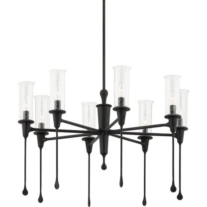 Chisel Chandelier by Hudson Valley. Made from steel in a modern style.