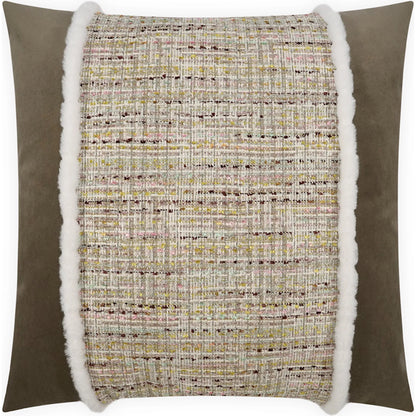 Underwood Center Pillow by DV Kap Home. Made from 36% organic cotton, 32% recycled polyester, 26% acrylic, 10% polyester in a transitional style.