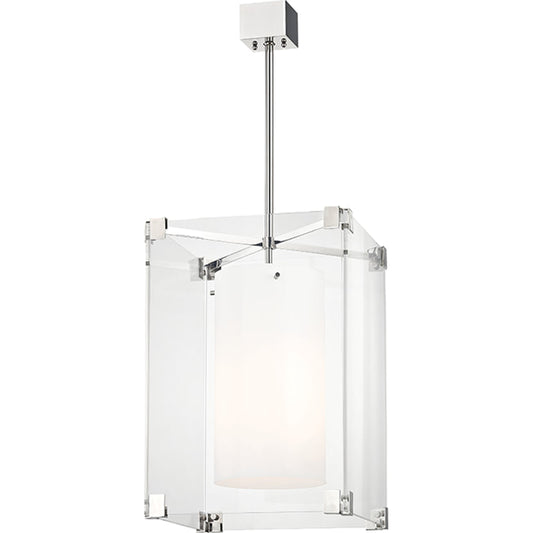 Achilles Pendant by Hudson Valley. Made from steel in a transitional style.