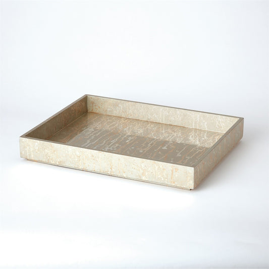 Leaf Rectangle Tray by Global Views. Made from unique in a transitional style.