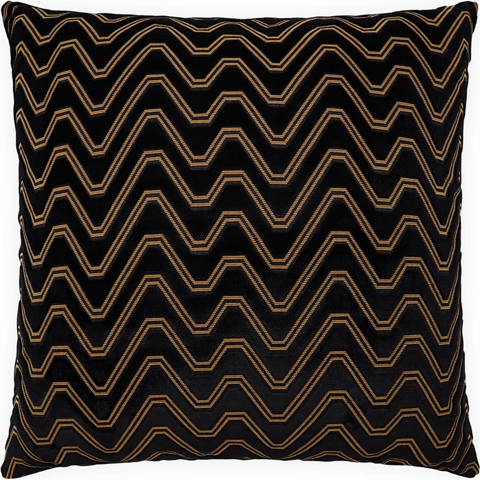 Citadel Pillow by DV Kap Home in black. Made from 76% viscose 19% polyester 5% cotton in a eclectic & global style.