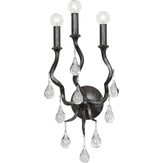 Aveline Sconce by Corbett. Made from steel in a modern style.