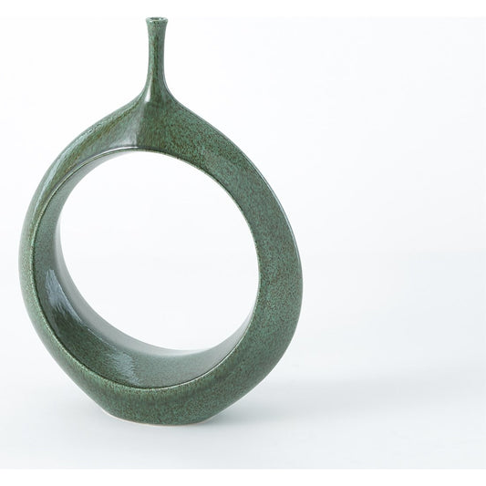 Open Oval Ring Vase by Global Views. Made from ceramic in a eclectic & global style.
