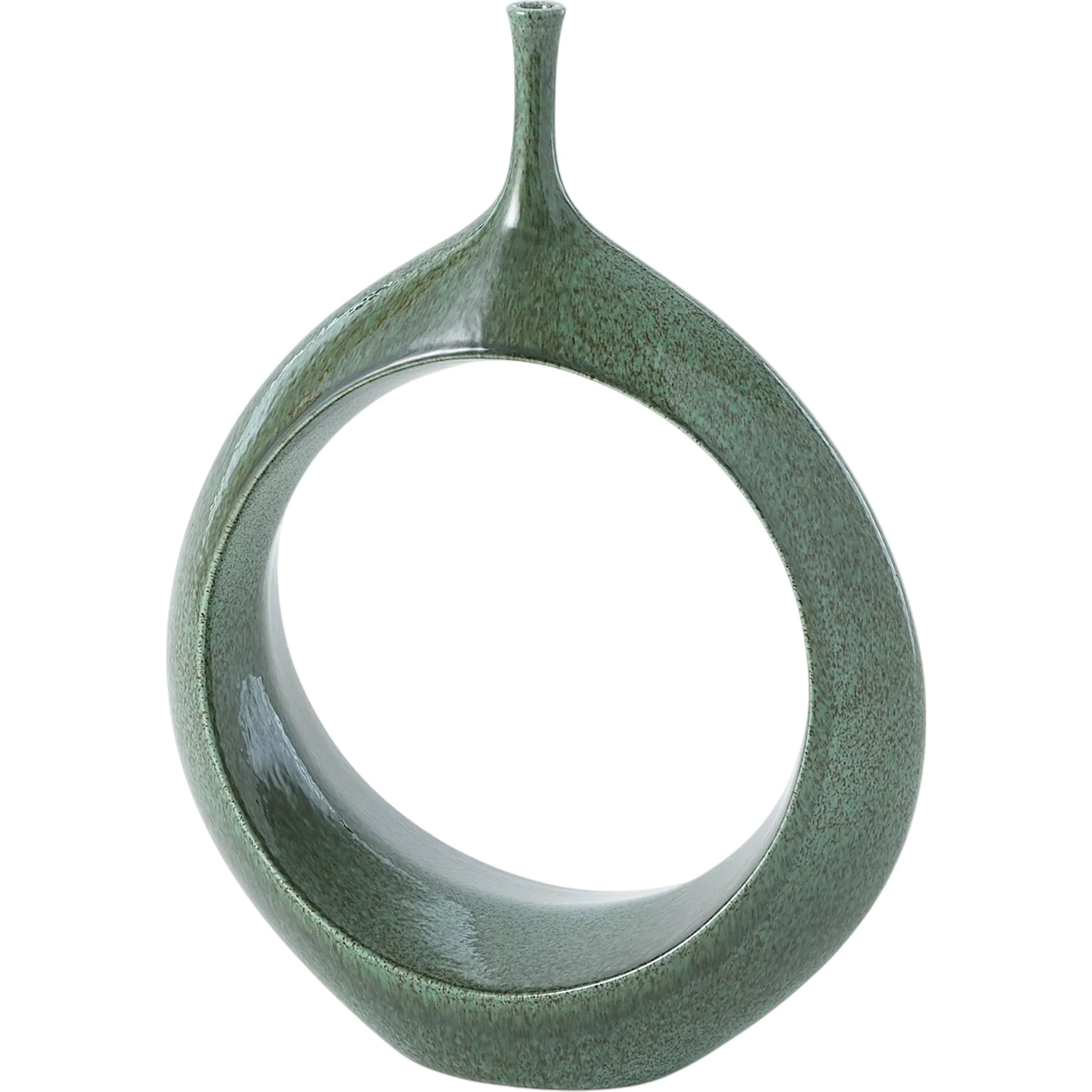 Open Ring Vase by Global Views. Made from ceramic in a eclectic & global style.