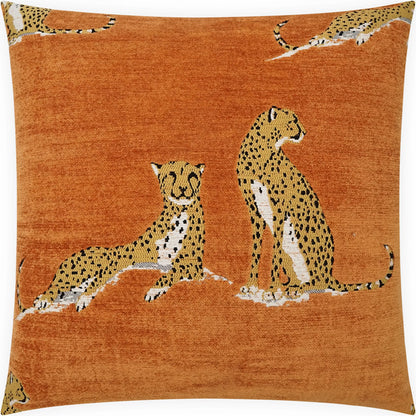 Big Iris Pillow by DV Kap Home in marmalade. Made from 76% viscose, 16% polyester, 8% cotton in a eclectic & global style.