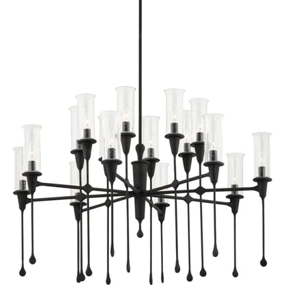 Chisel Chandelier by Hudson Valley. Made from steel in a modern style.