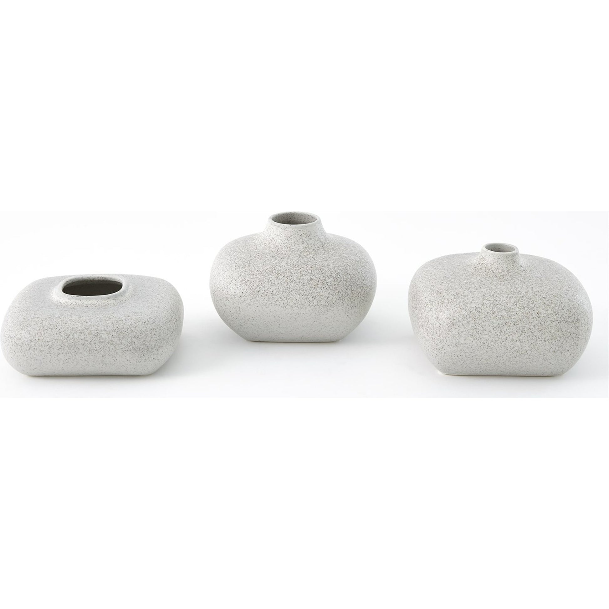 Modernist Chic Vase by Global Views in white. Made from plaster in a eclectic & global style.