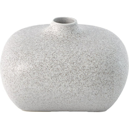 Modernist Chic Vase by Global Views in white. Made from plaster in a eclectic & global style.