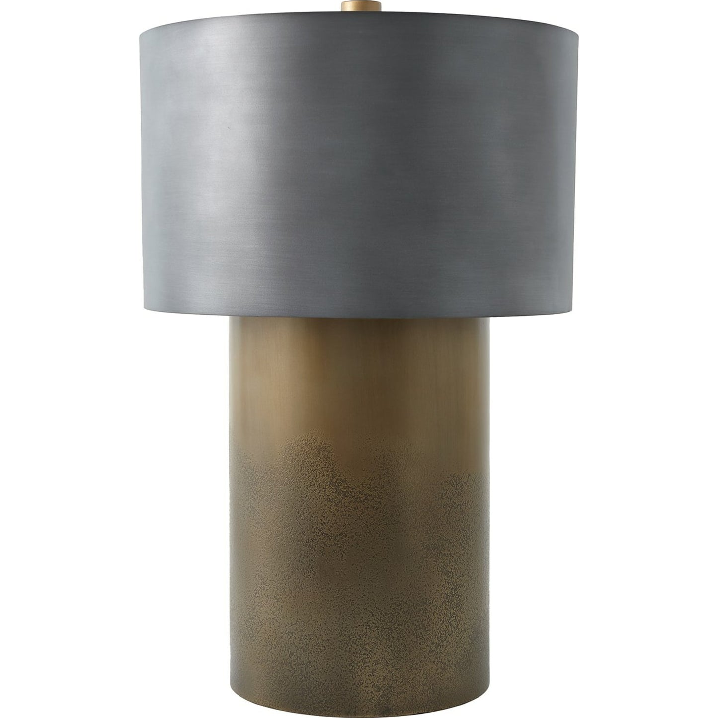 001 SR-702212 | Primary Silo | Tortoise Drum Lamp by Global Views in antique zinc, ombre brass. Made from unique in a eclectic & global style.