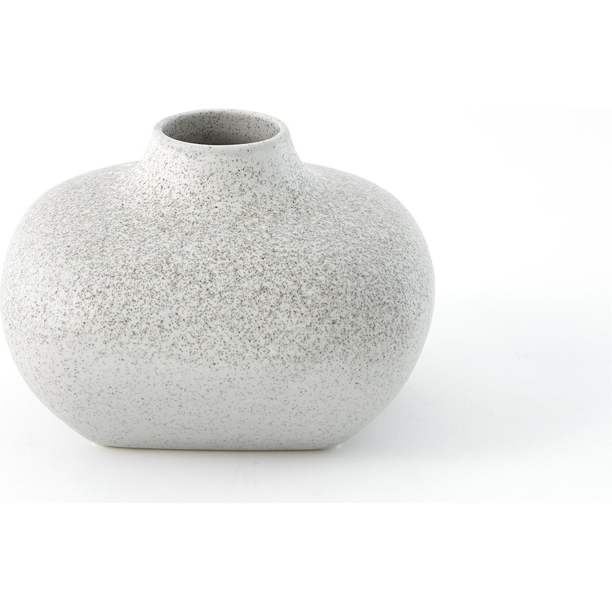 Modernist Chic Vase by Global Views in white. Made from plaster in a eclectic & global style.