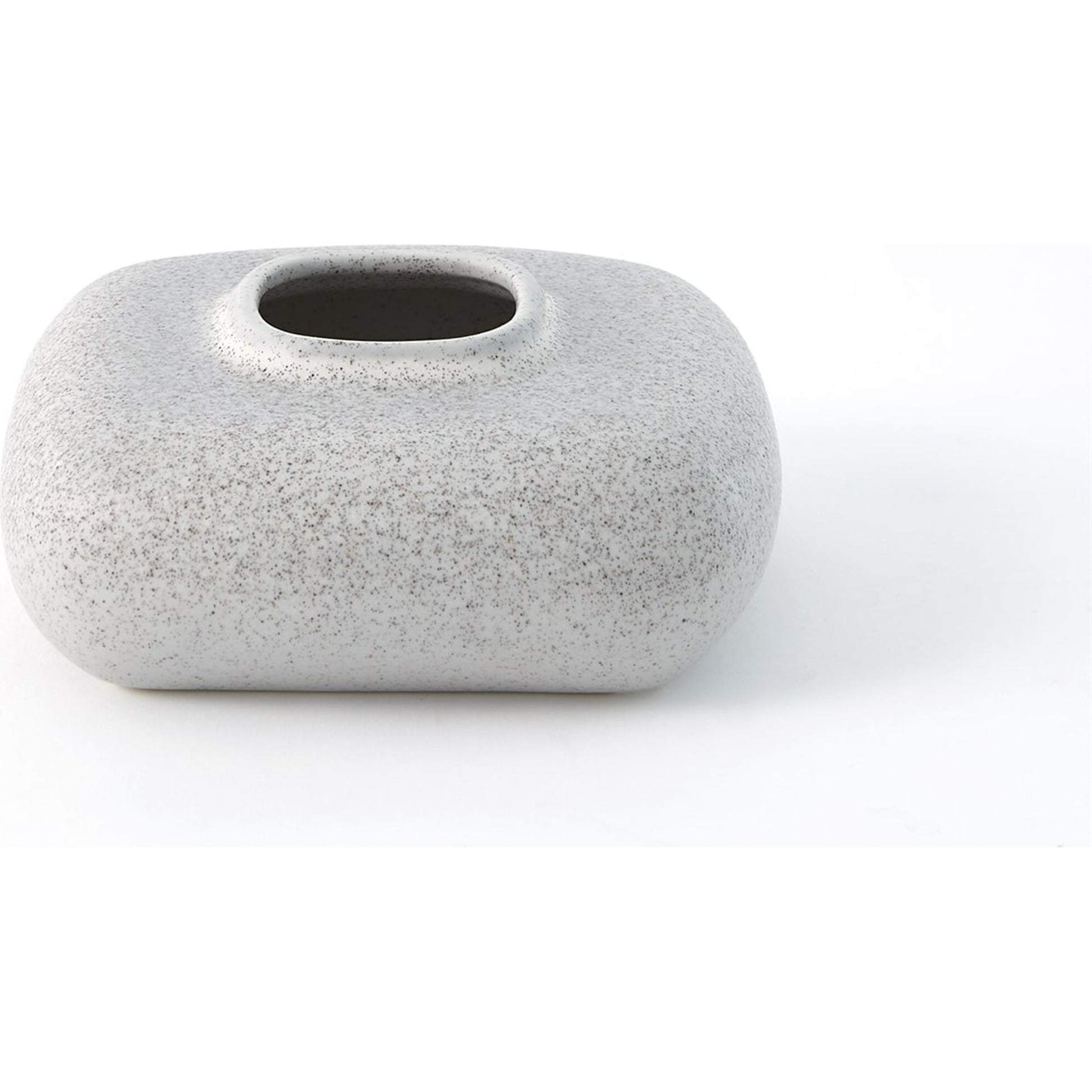 Modernist Chic Vase by Global Views in white. Made from plaster in a eclectic & global style.