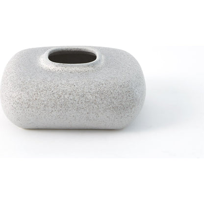 Modernist Chic Vase by Global Views in white. Made from plaster in a eclectic & global style.