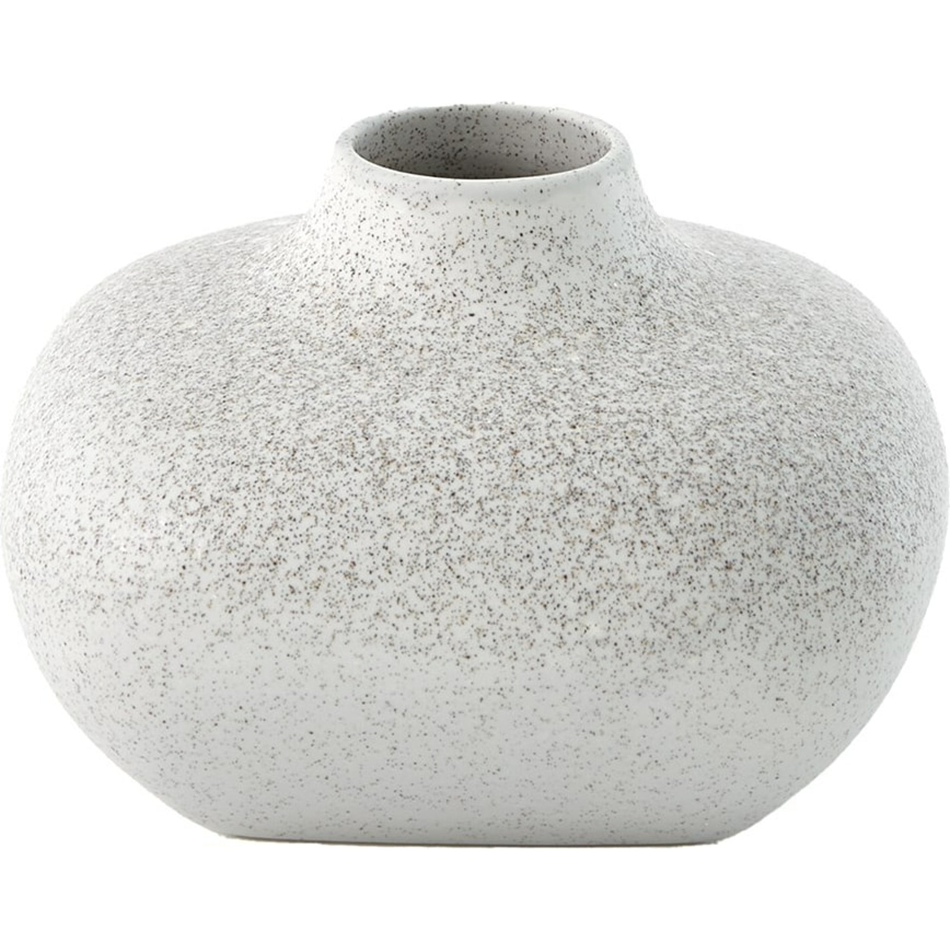 Modernist Chic Vase by Global Views in white. Made from plaster in a eclectic & global style.
