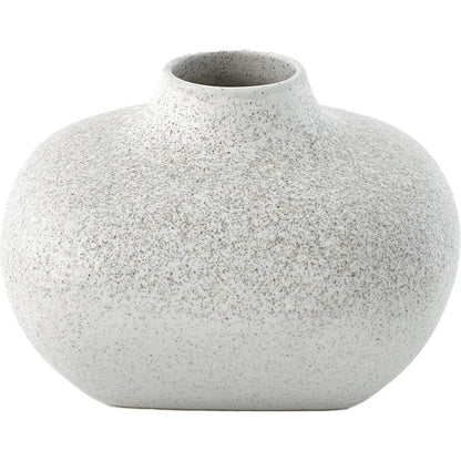 Modernist Chic Vase by Global Views in white. Made from plaster in a eclectic & global style.