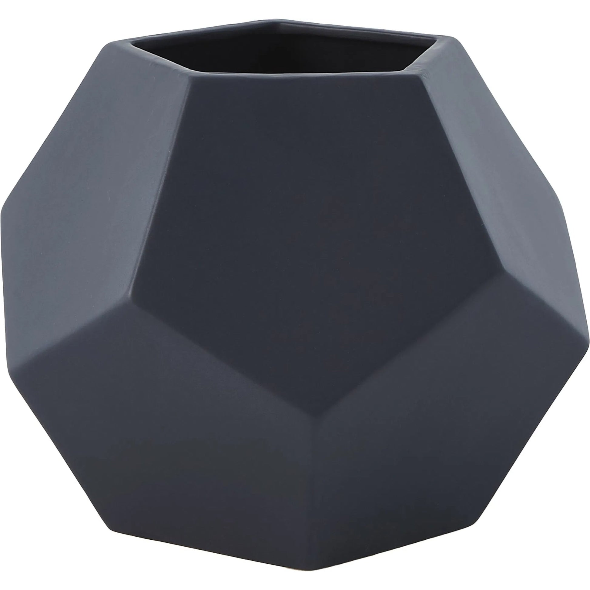 Faceted Vase by Global Views. Made from ceramic in a modern style.
