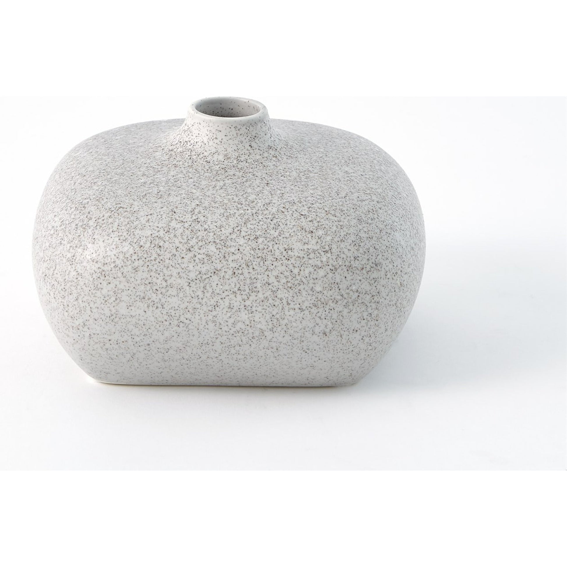 Modernist Chic Vase by Global Views in white. Made from plaster in a eclectic & global style.