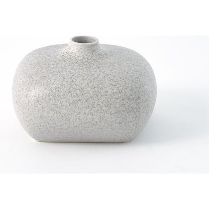Modernist Chic Vase by Global Views in white. Made from plaster in a eclectic & global style.