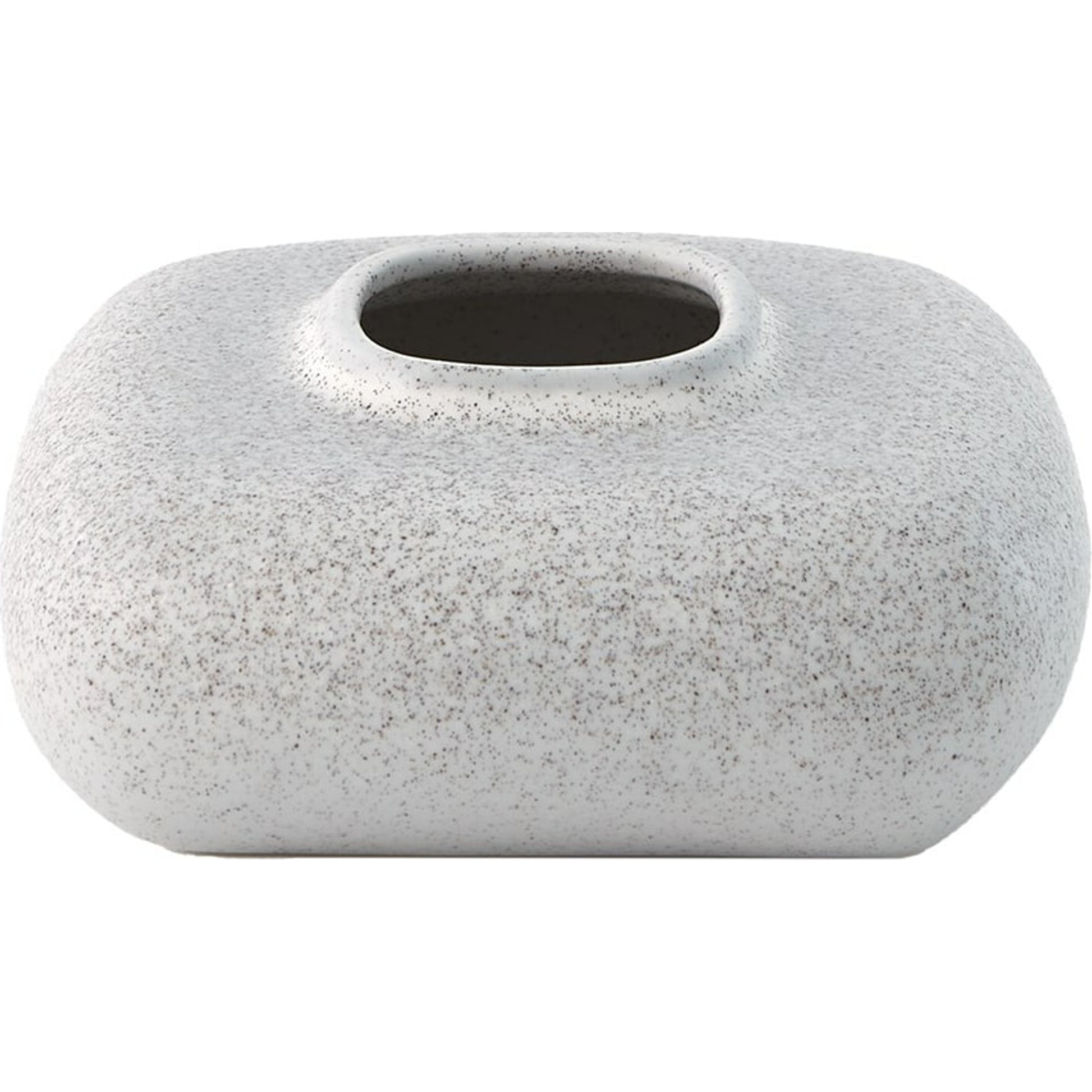 Modernist Chic Vase by Global Views in white. Made from plaster in a eclectic & global style.